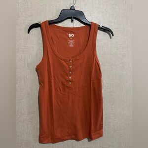 SO juniors the favorite Henley tank top